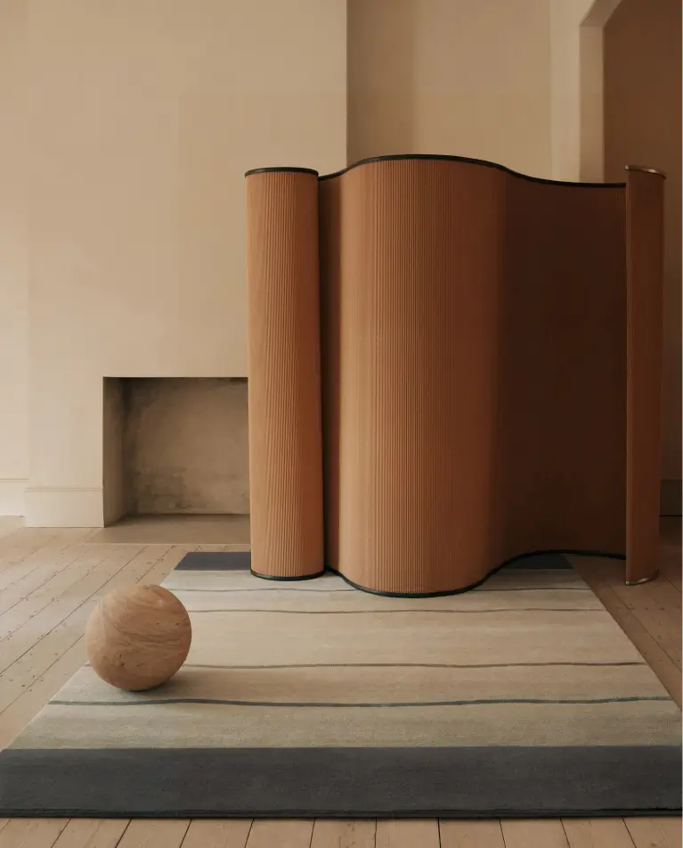 ASTRAL. hand-knotted Tibetan wool and pure silk.