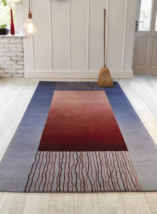 Unravel (Blue on Red)