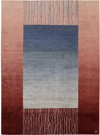 Unravel (Blue on Red)