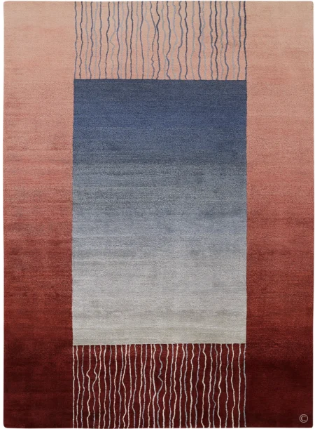 Unravel (Blue on Red)