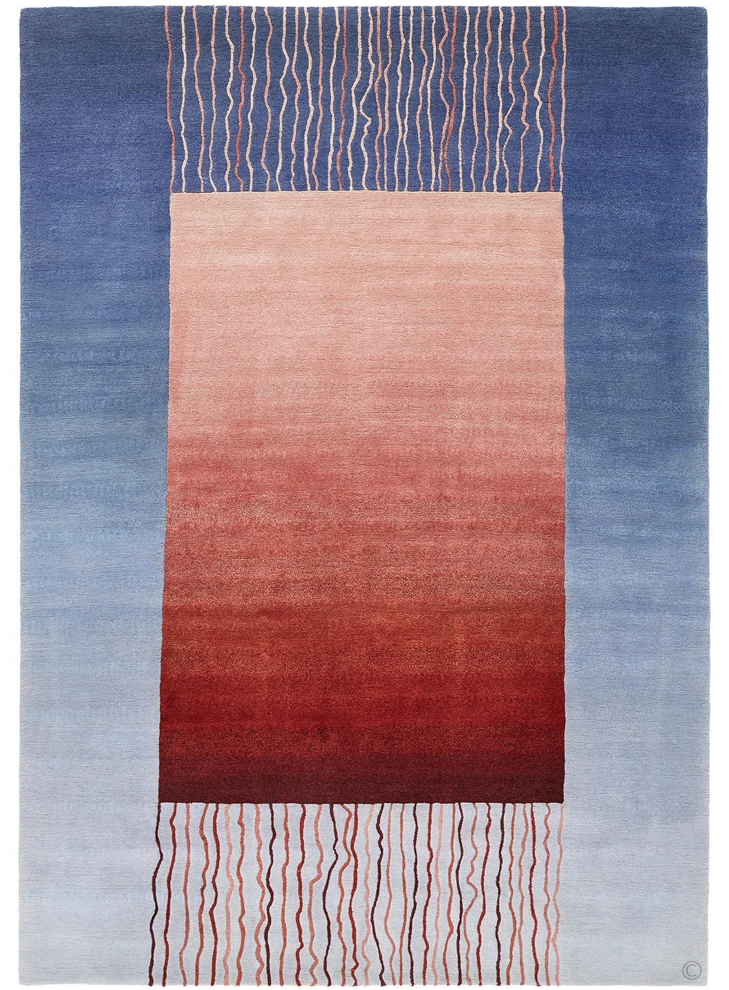 Unravel (Red on Blue)