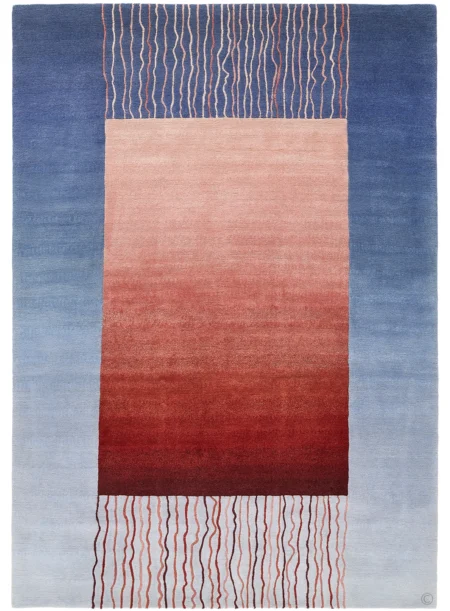 Unravel (Red on Blue)