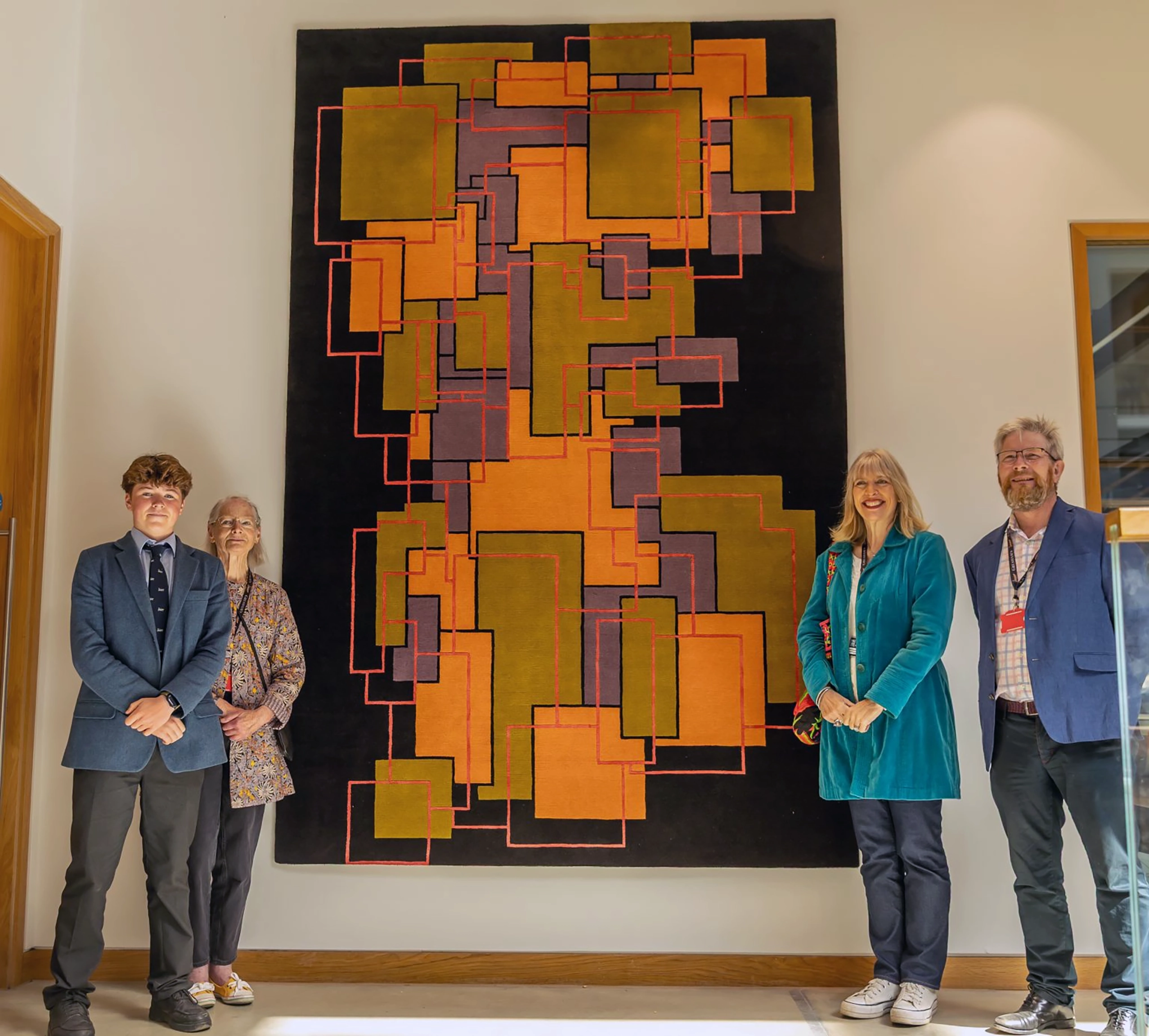 CARPETS UNVEILED AT GRESHAM'S SCHOOL