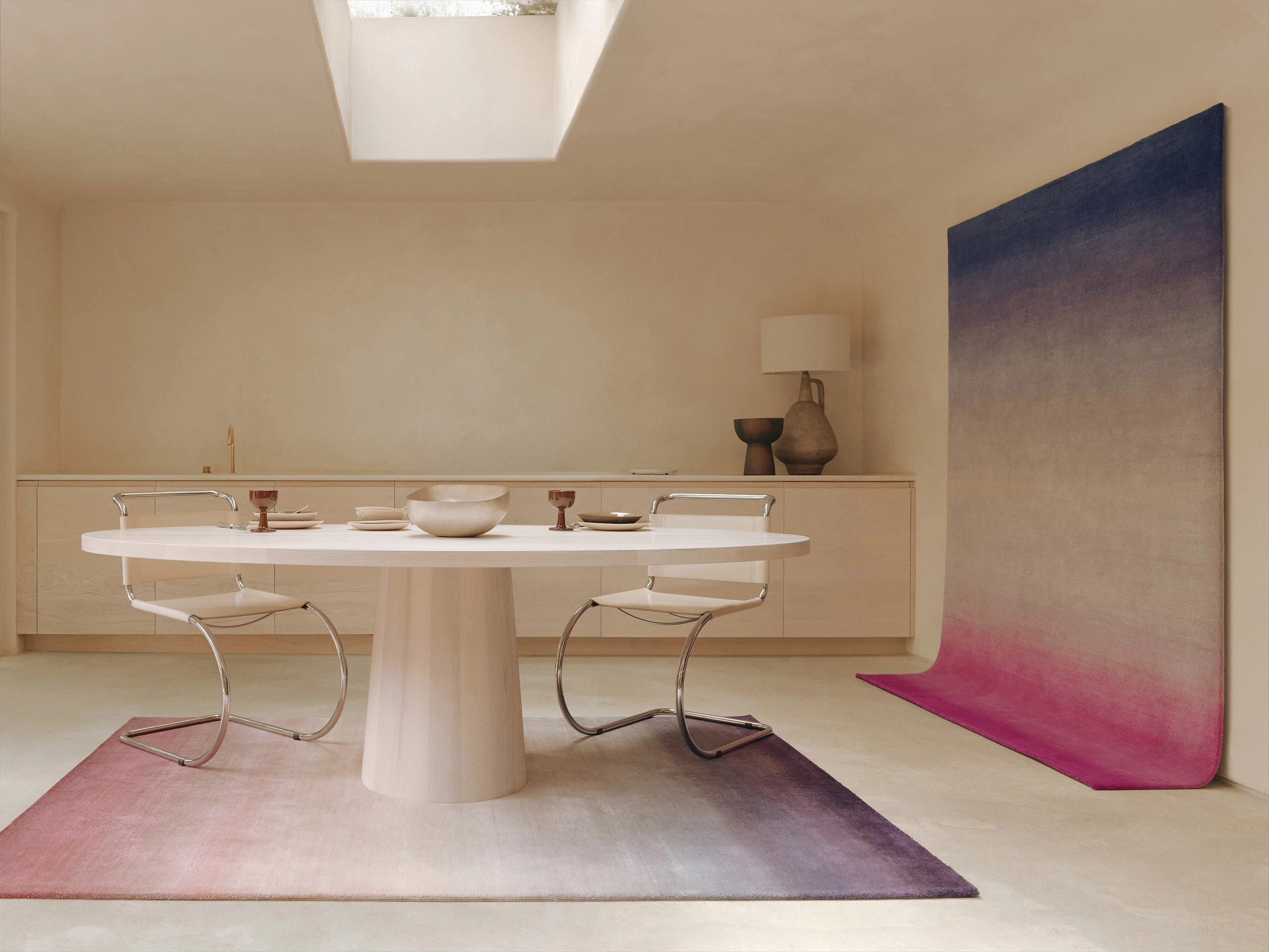 Contemporary chairs in Deirdre Dyson photoshoots