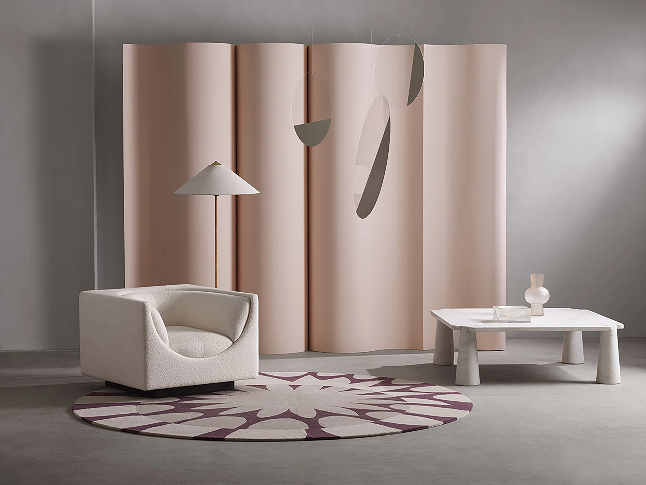 Deirdre Dyson's MAGNIFY  with a Jorge Zalszupi Cubo Chair L’Atelier Brazil, 1970
