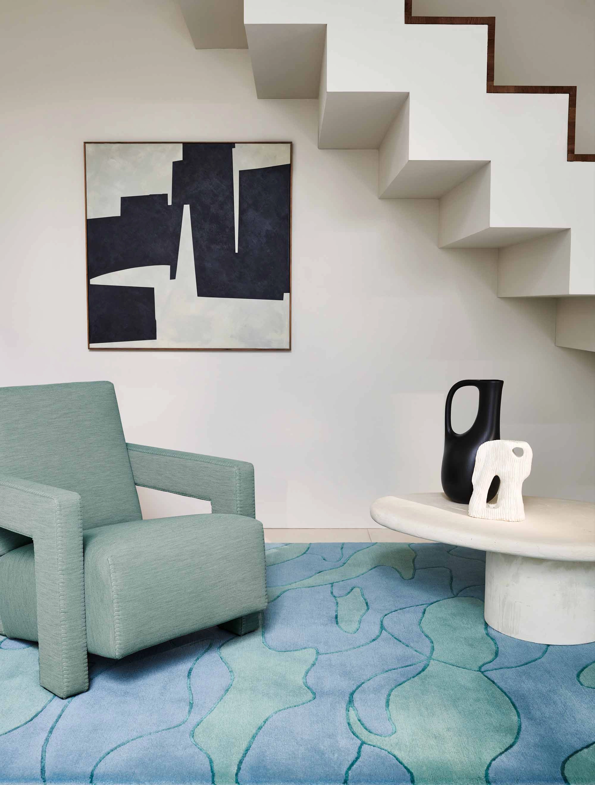 Contemporary chairs in Deirdre Dyson photoshoots