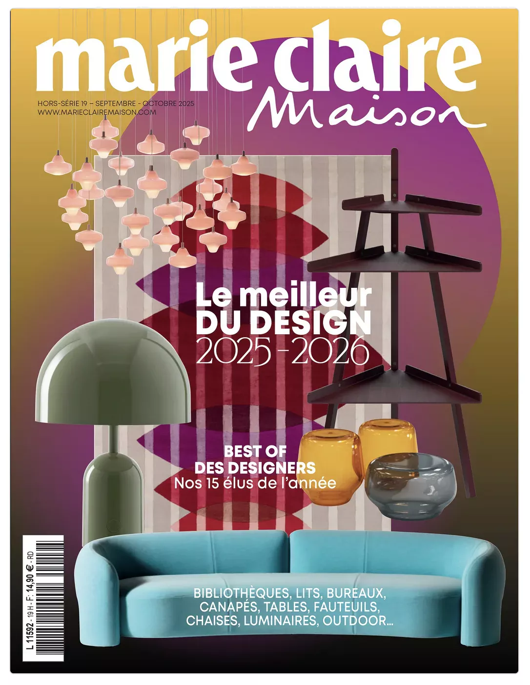 LES ROUGES features on the front cover of Marie Claire Maison