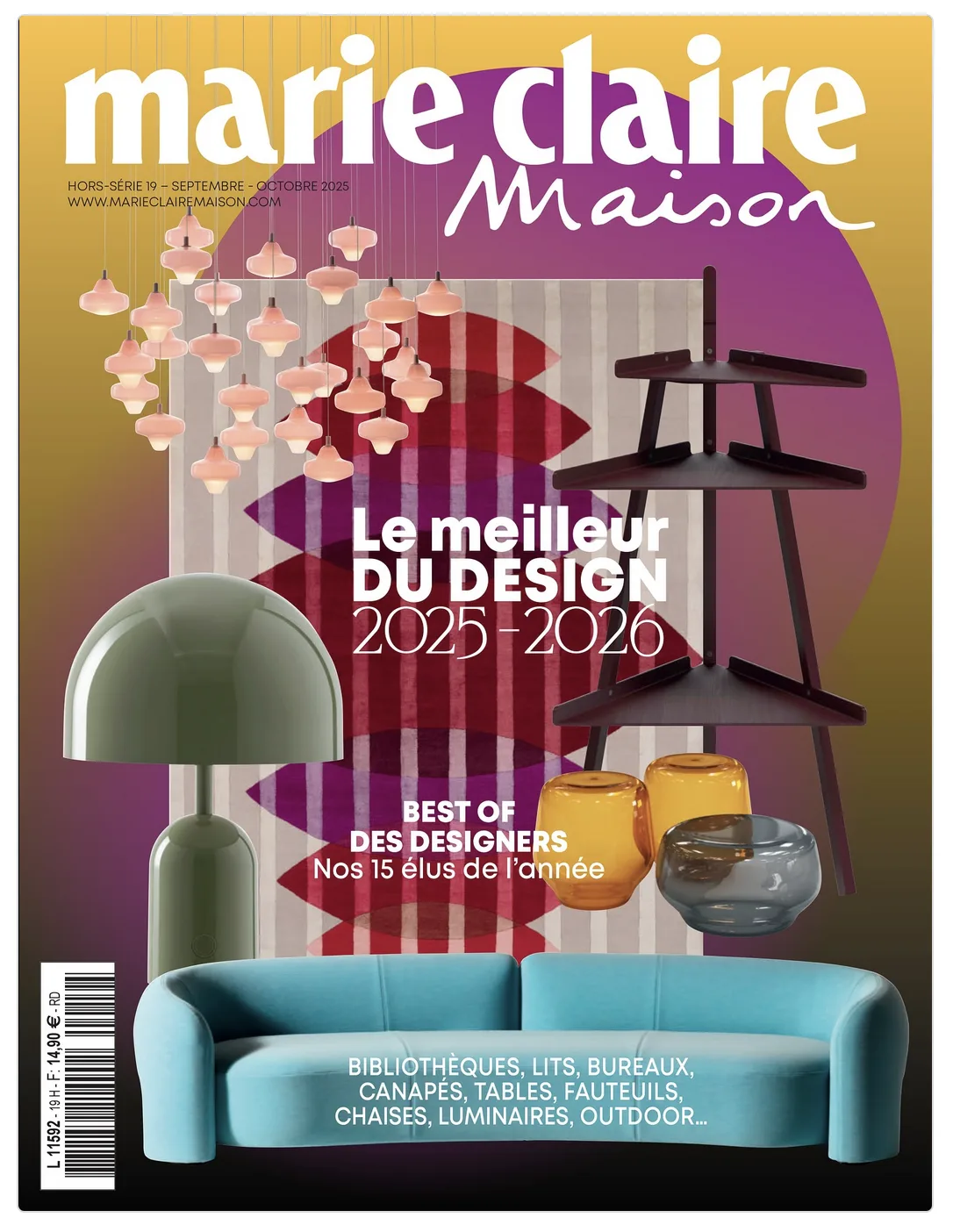 LES ROUGES features on the front cover of Marie Claire Maison