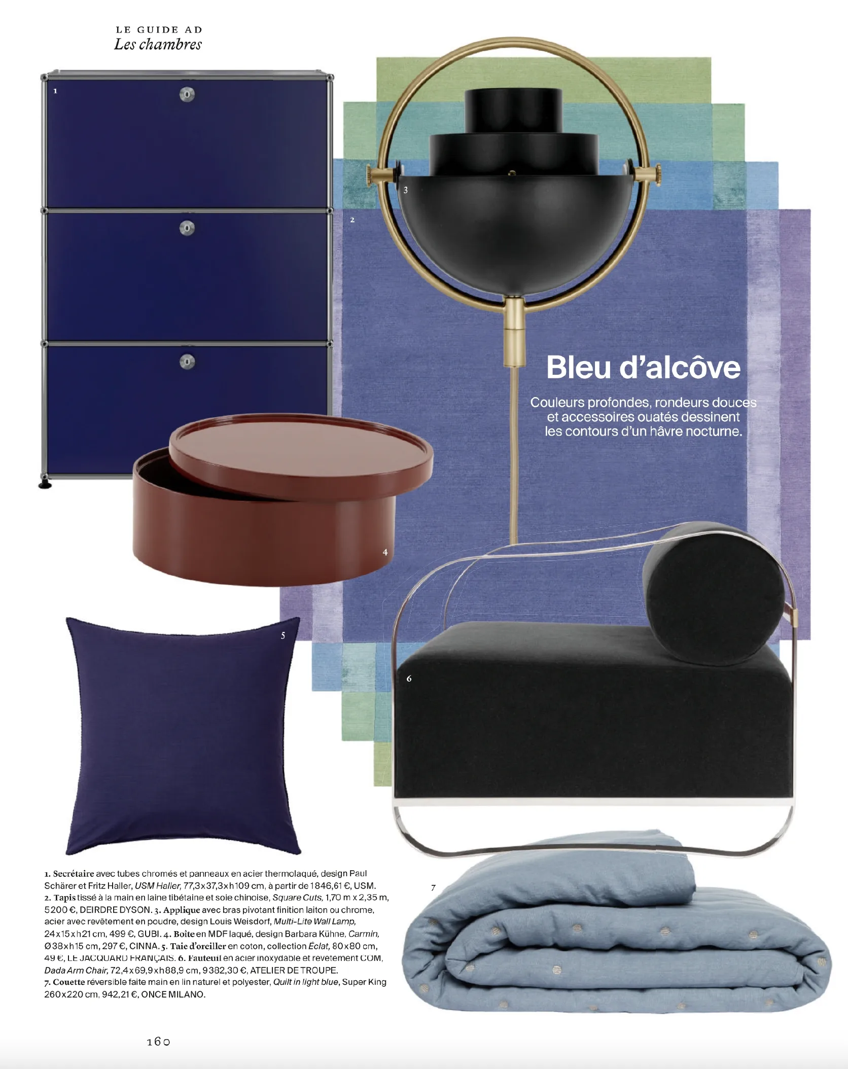 Deirdre Dyson’s SQUARE CUTS in the October issue of AD France