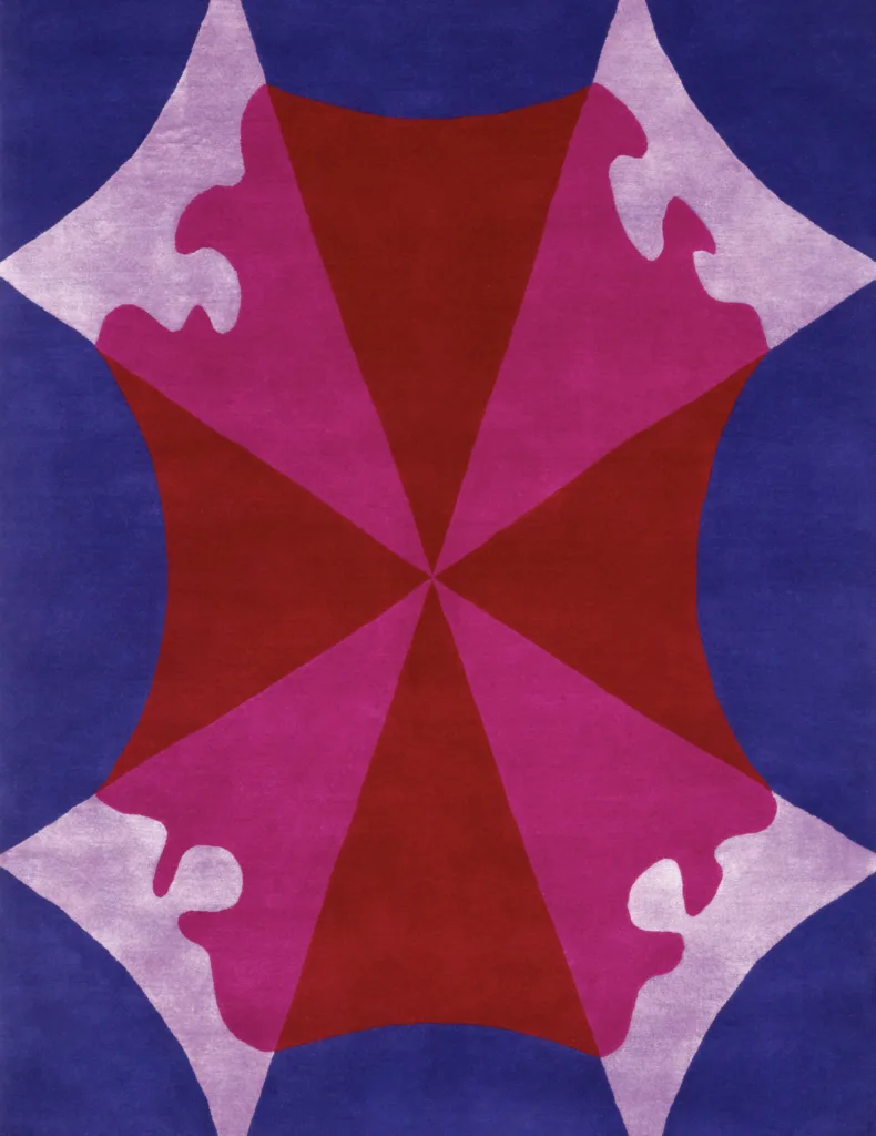 Deirdre Dyson MOULIN hand knotted wool and silk rug 