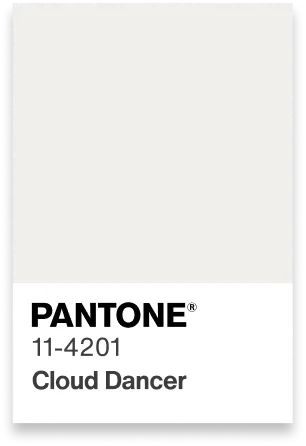 Pantone Cloud Dancer