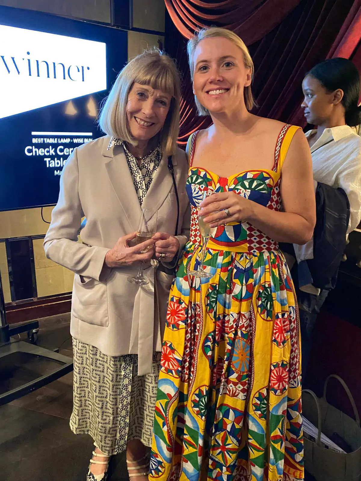 Deirdre Dyson with LIvingetc Brand Director Sarah Spiteri