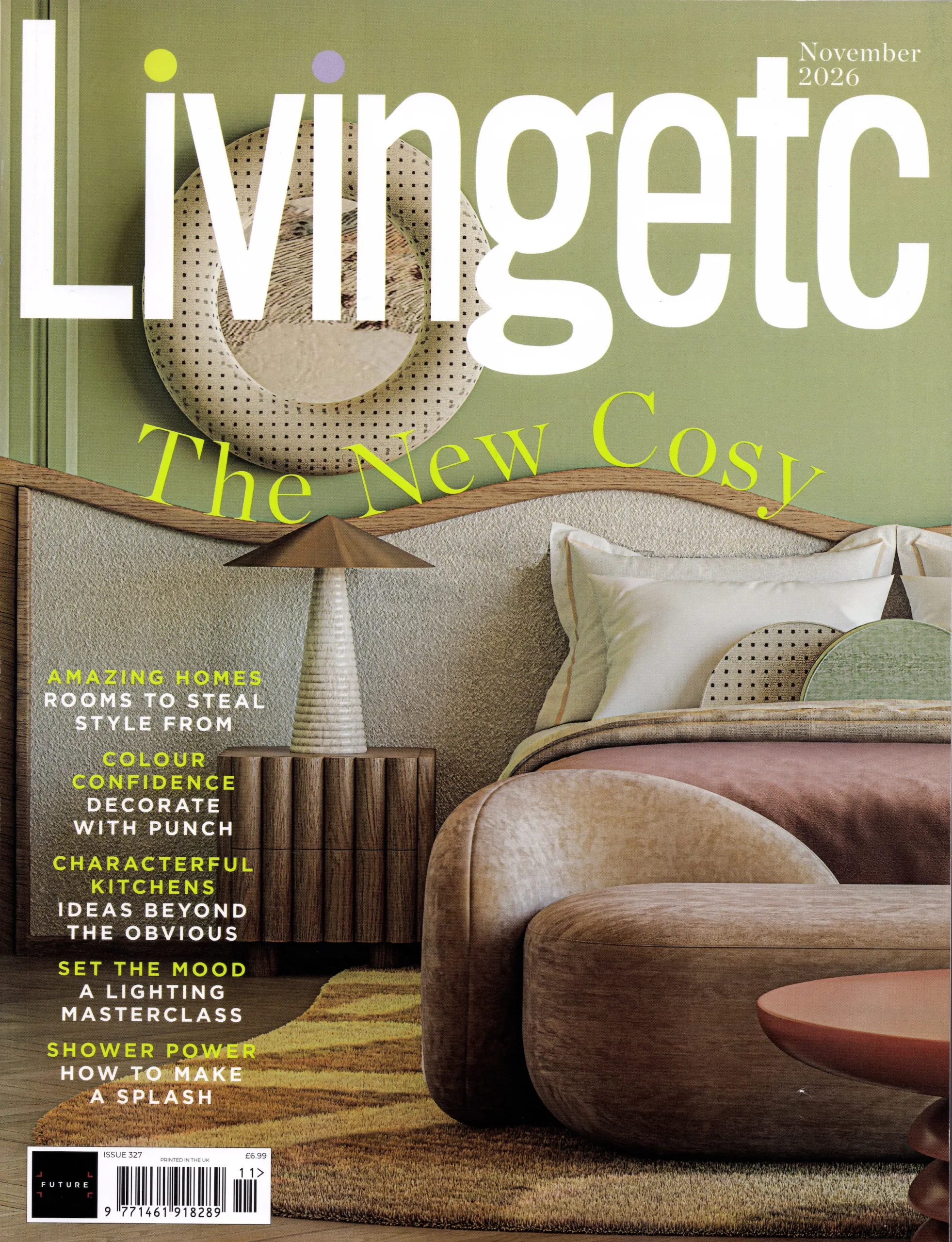 Deirdre Dyson’s O hand knotted rug in the November issue of Livingetc