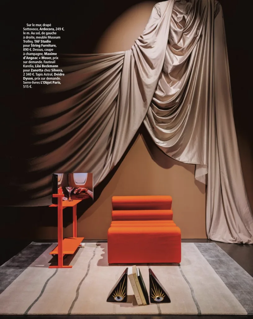 Deirdre Dyson's ASTRAL hand knotted rug in Mme Figaro Special Deco